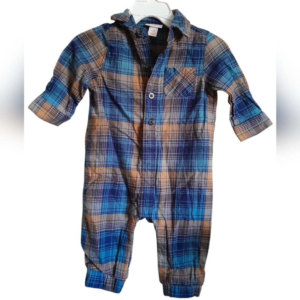 Cat & Jack Baby Boys' Flannel Romper